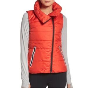 Zella Orange Puffer Vest Women's